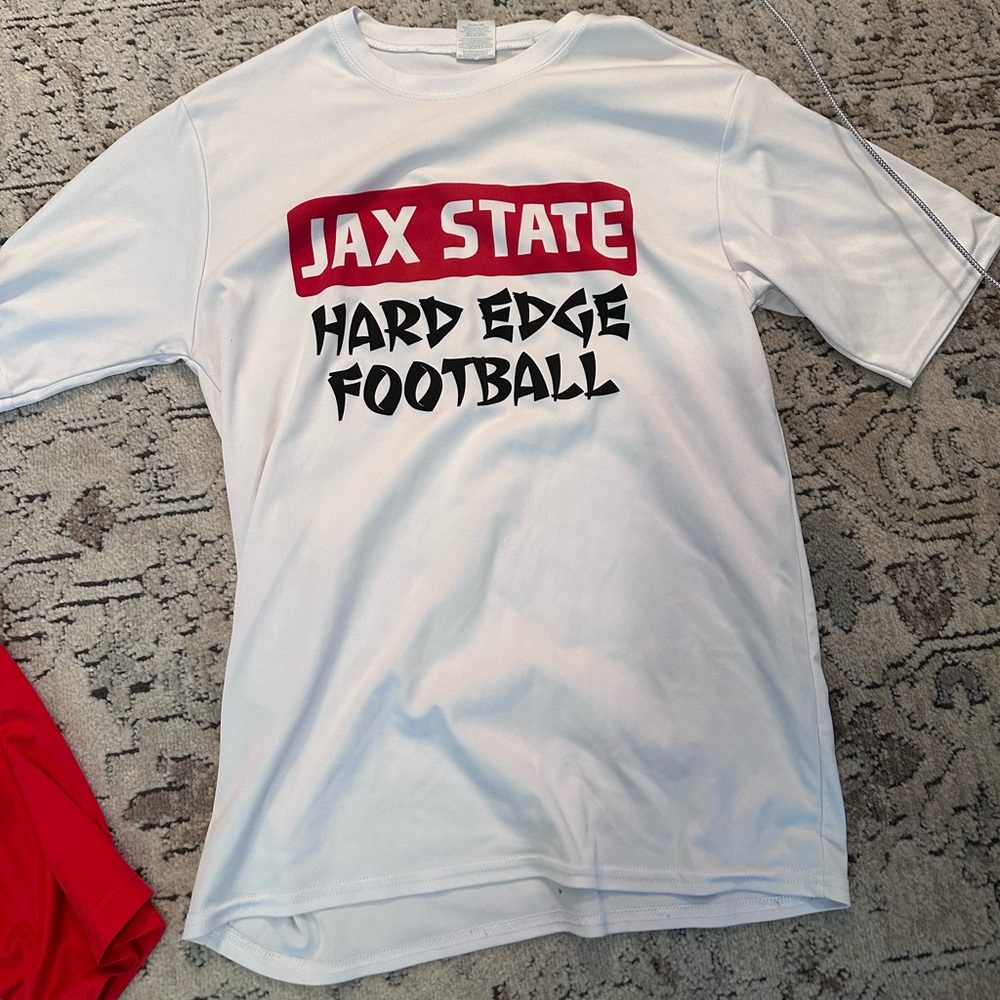 Jax State Football T-Shirt - White and Red